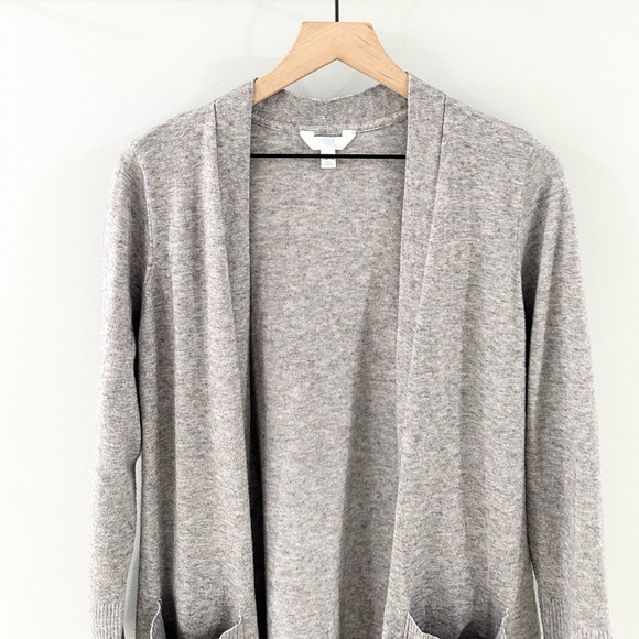 Time and Tru Women’s Open Front Long Line Cardigan Gray Size Large (12-14) - Picture 3 of 6